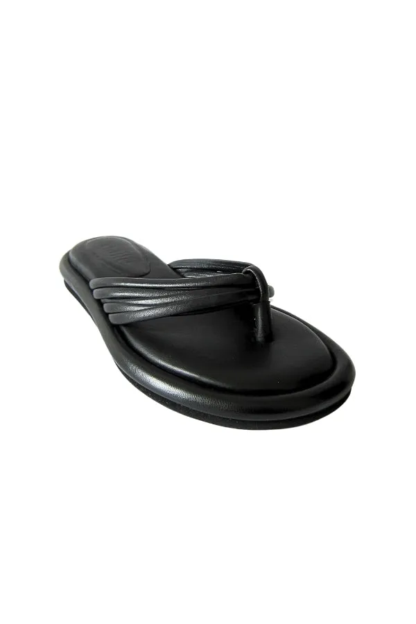 harper black thong sandal