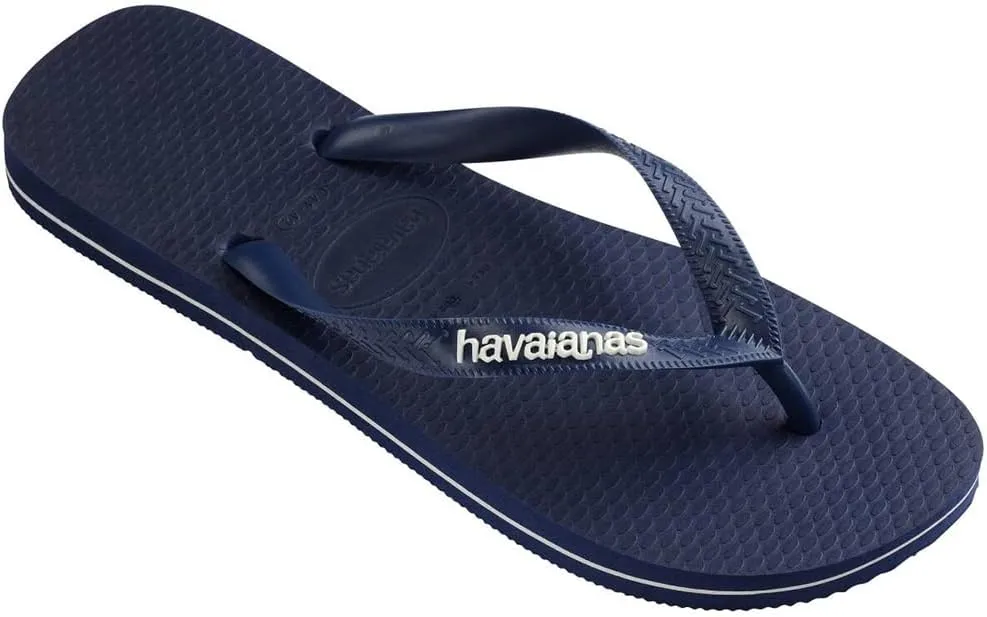 Havaianas Men's Top Rubber Logo Filete Flip Flops