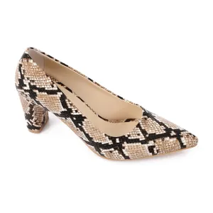 High Heel Mule Sandals – Elegant Pointed Toe, Faux Leather Texture