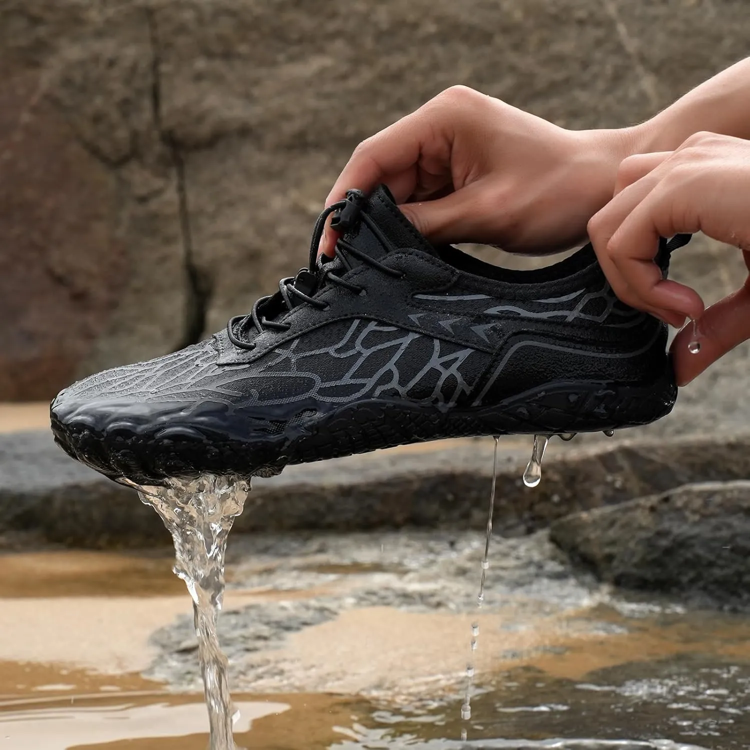 Hike Barefoot Shoes Women Men, Pro with Wide Toe Box Healthy Non Slip Unisex, Outdoor Hiking Footwear, Breathable Water Beach Pool Aqua Swim Surf Walking Shoes, Diabetic Sneakers for Yoga Walk