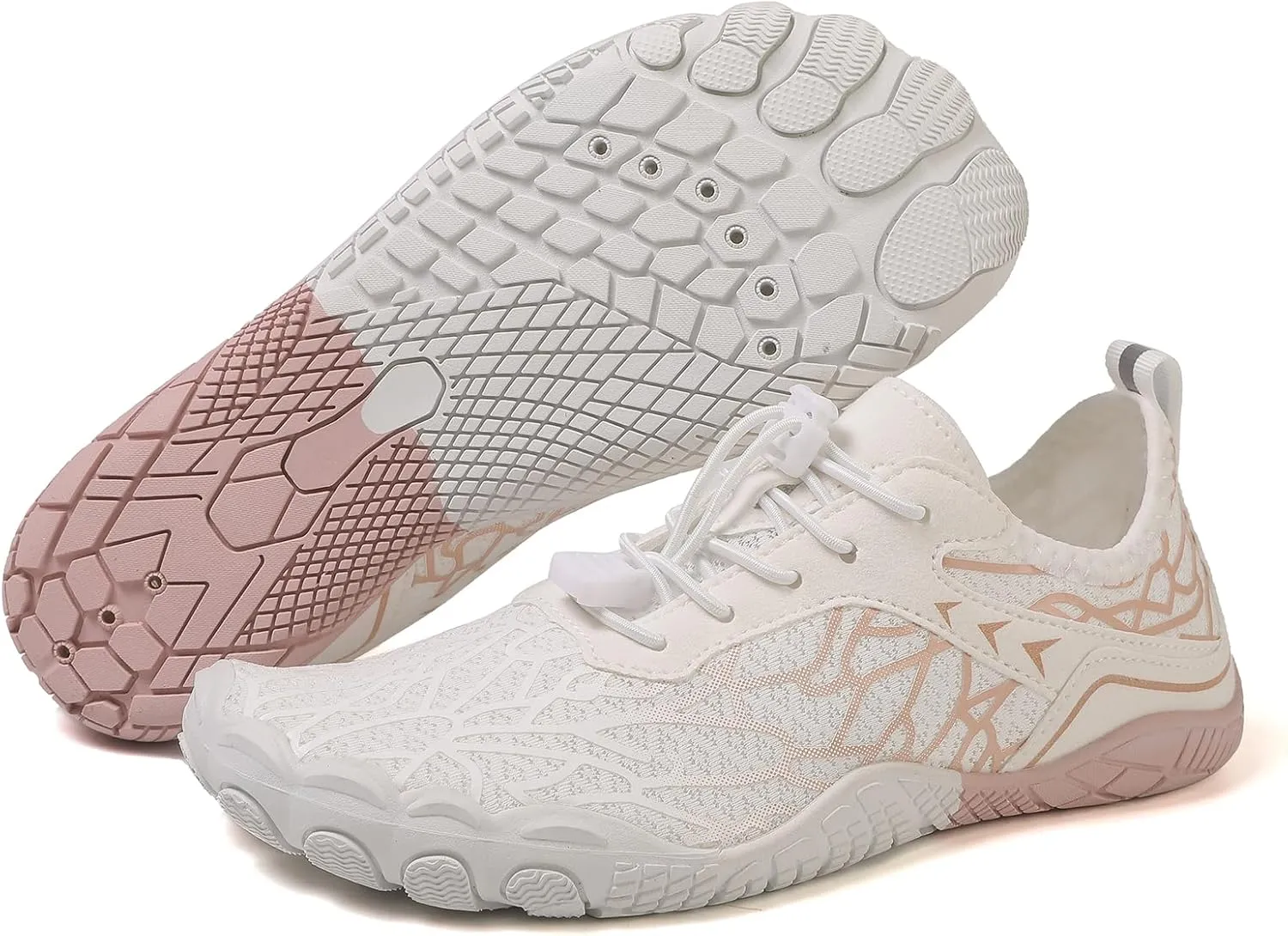 Hike Barefoot Shoes Women Men, Pro with Wide Toe Box Healthy Non Slip Unisex, Outdoor Hiking Footwear, Breathable Water Beach Pool Aqua Swim Surf Walking Shoes, Diabetic Sneakers for Yoga Walk