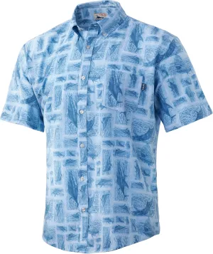 HUK Men's Kona Short Sleeve Shirt | Performance Button Down