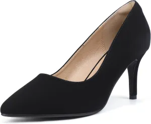IDIFU IN3 High Heels Pumps Closed Toe Heels Women's Pumps Stiletto Pointed Toe Dress Shoes Wedding Prom Bridal Work Office Bride Bridesmaid Guest Trendy Dressy Fashion Comfortable Classic Pumps Shoes