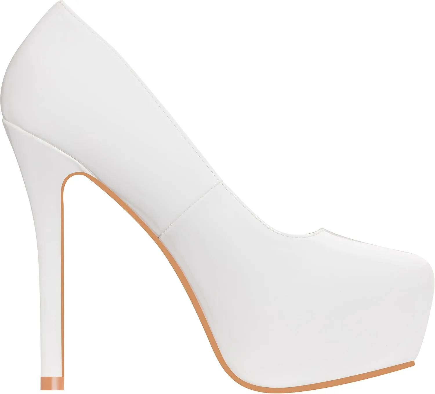ILLUDE Women's High Heel Pump Closed Toe Platform Heels Pumps Shoes - Swan