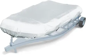 Inflatable Boat Cover 7 Sizes Boat Tarp Waterproof Anti-UV Dinghy Cover for Inflatable Boat and Dinghy,330 * 165 * 46cm
