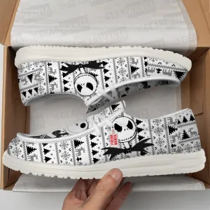 Jack Skellington Christmas Ugly Canvas Loafer Shoes