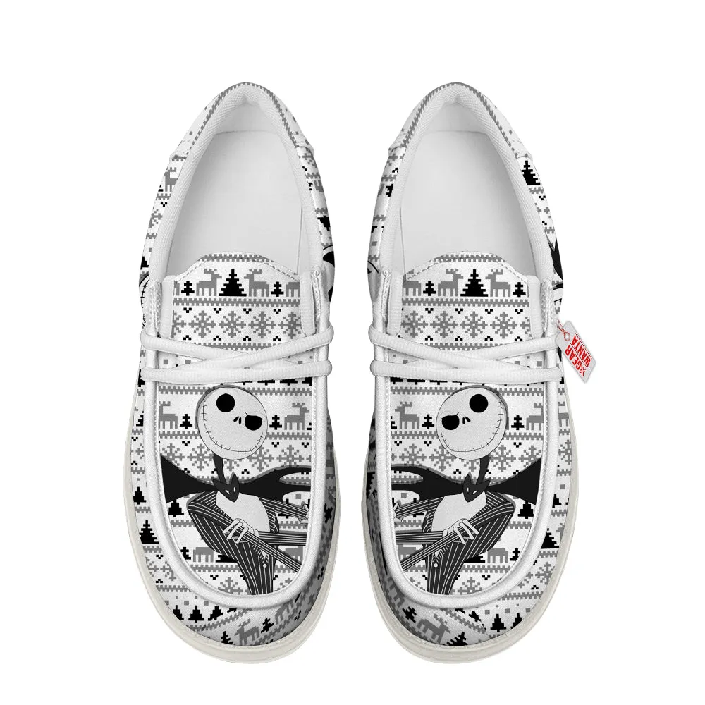 Jack Skellington Christmas Ugly Canvas Loafer Shoes