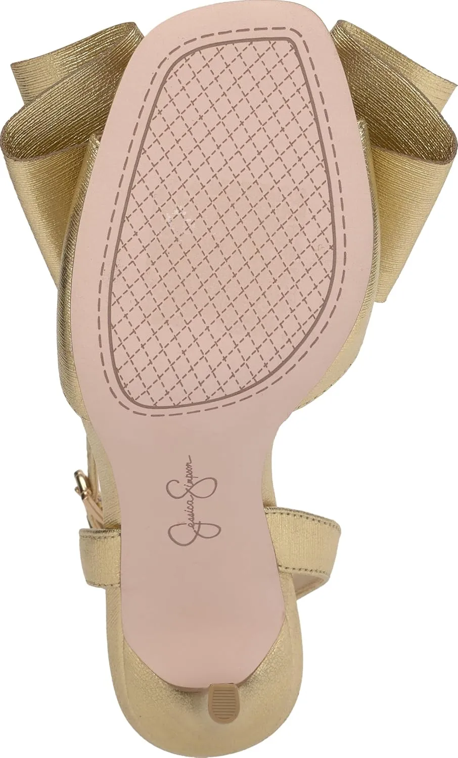 Jessica Simpson Womens Olivine Bow Satin Ankle Strap