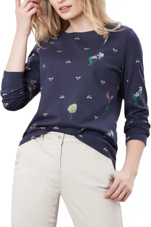 Joules Women's Harbour Print Long Sleeve Jersey Top