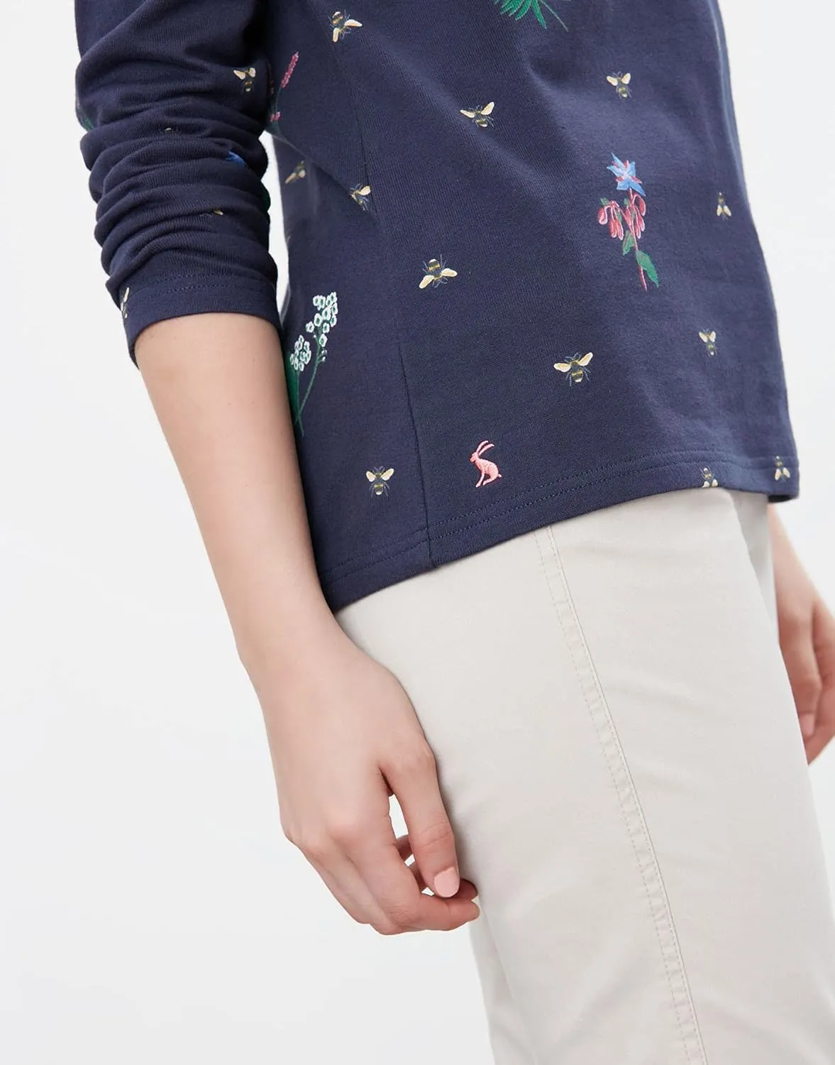 Joules Women's Harbour Print Long Sleeve Jersey Top