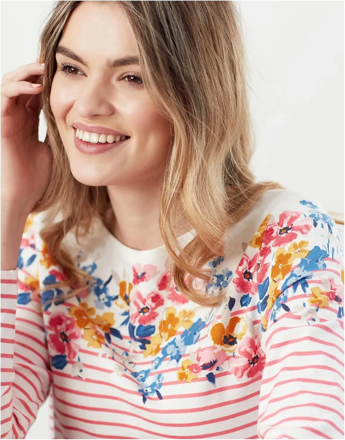 Joules Women's Harbour Print Long Sleeve Jersey Top