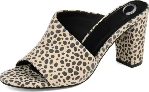 Journee Collection Women's ALLEA Slide Sandal, Animal, 8.5