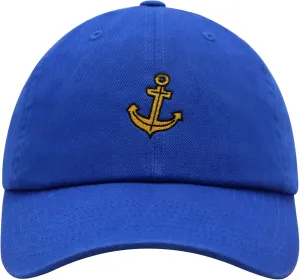 JPAK Anchor Premium Dad Hat Embroidered Cotton Baseball Cap Boat Pirate