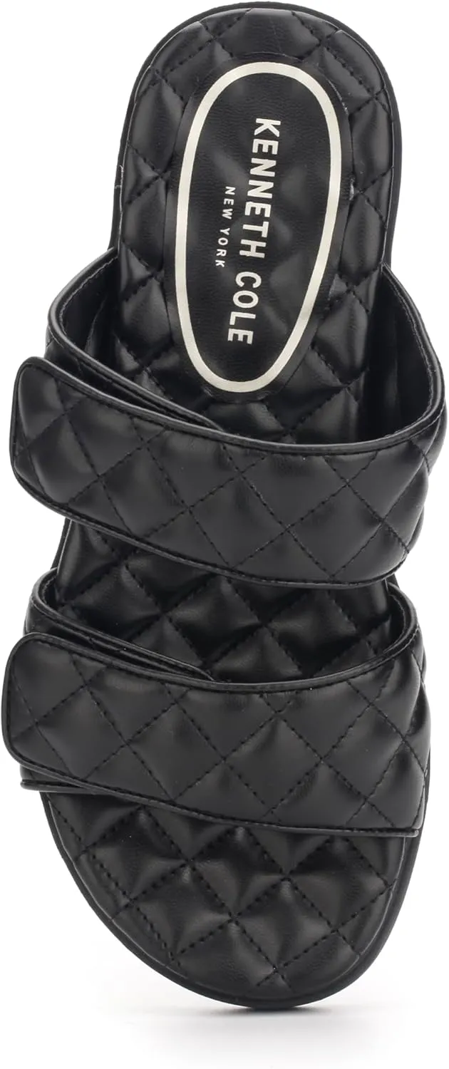 Kenneth Cole Women's Reeves Quilted 2 Band Slide Sandal