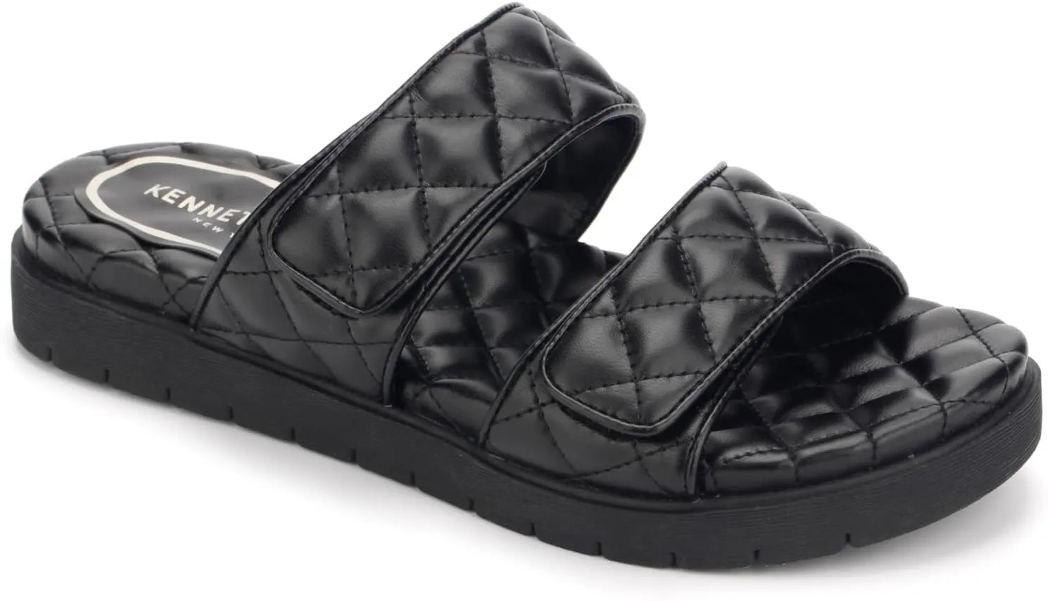 Kenneth Cole Women's Reeves Quilted 2 Band Slide Sandal