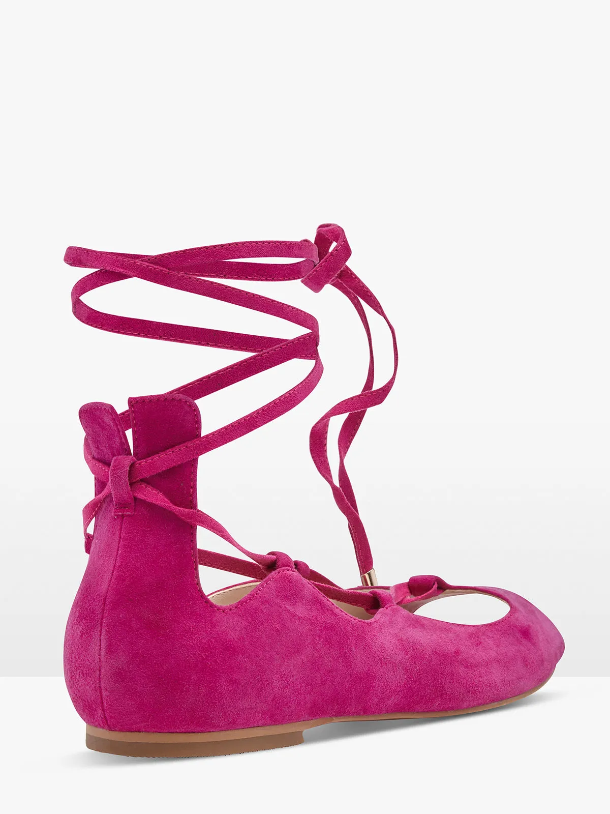 Khloe Suede Ankle Tie Sandal