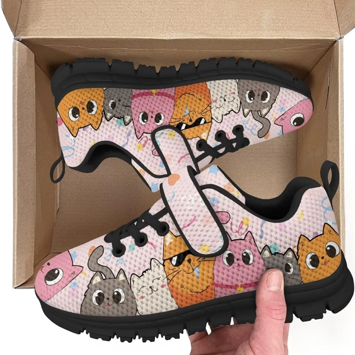 Kids Boys Girls Fashion Sneaker One Buckle Mesh Sports Shoes Athletic Running Shoe Anti Slip