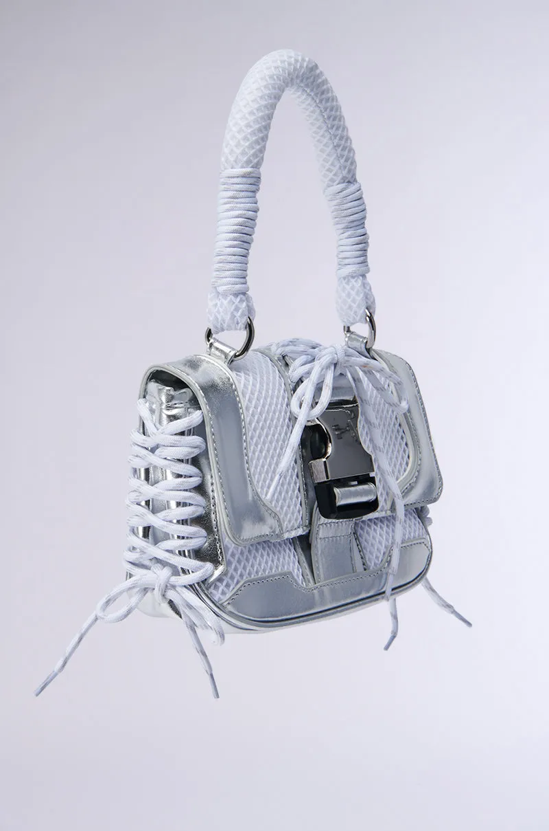 LACED UP SNEAKER PURSE
