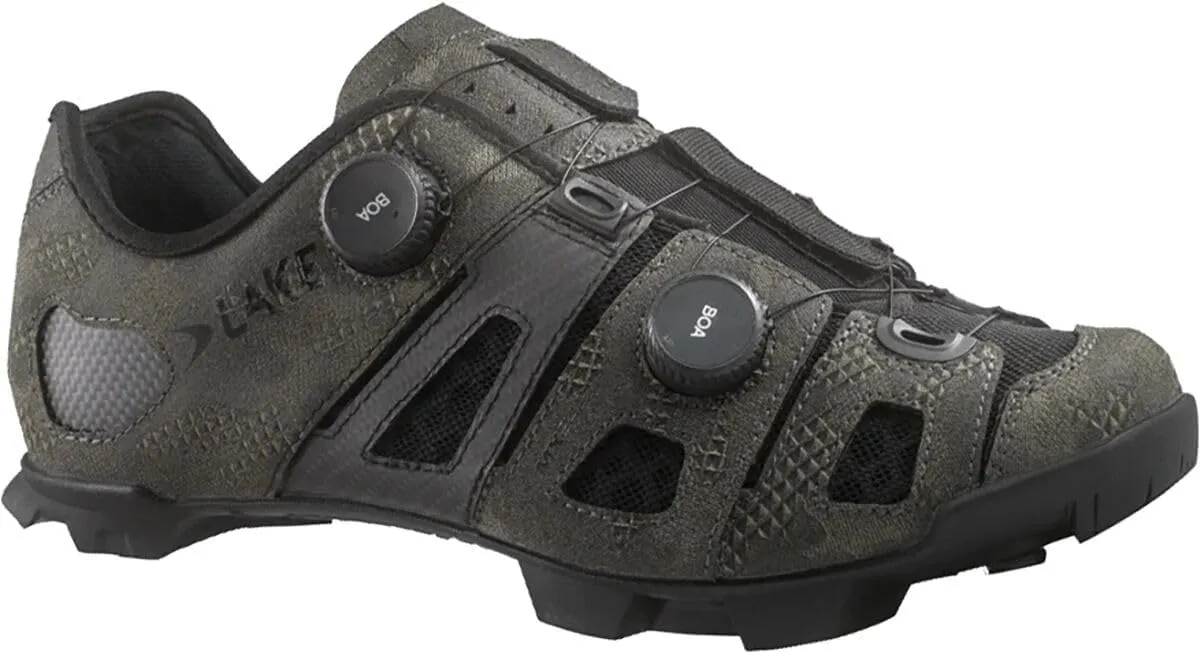 Lake Mx242 Endurance Wide Cycling Shoe - Men's Bio Camo/Black, 46.0