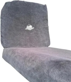 Let's Tie Up Premium Boat Seat Cushion Covers | Small Silver | 2 Count | Breathable Fabric | Heat Dissipation Keeps Seats Cool | Cushion Coozie | Protection & Comfort in One