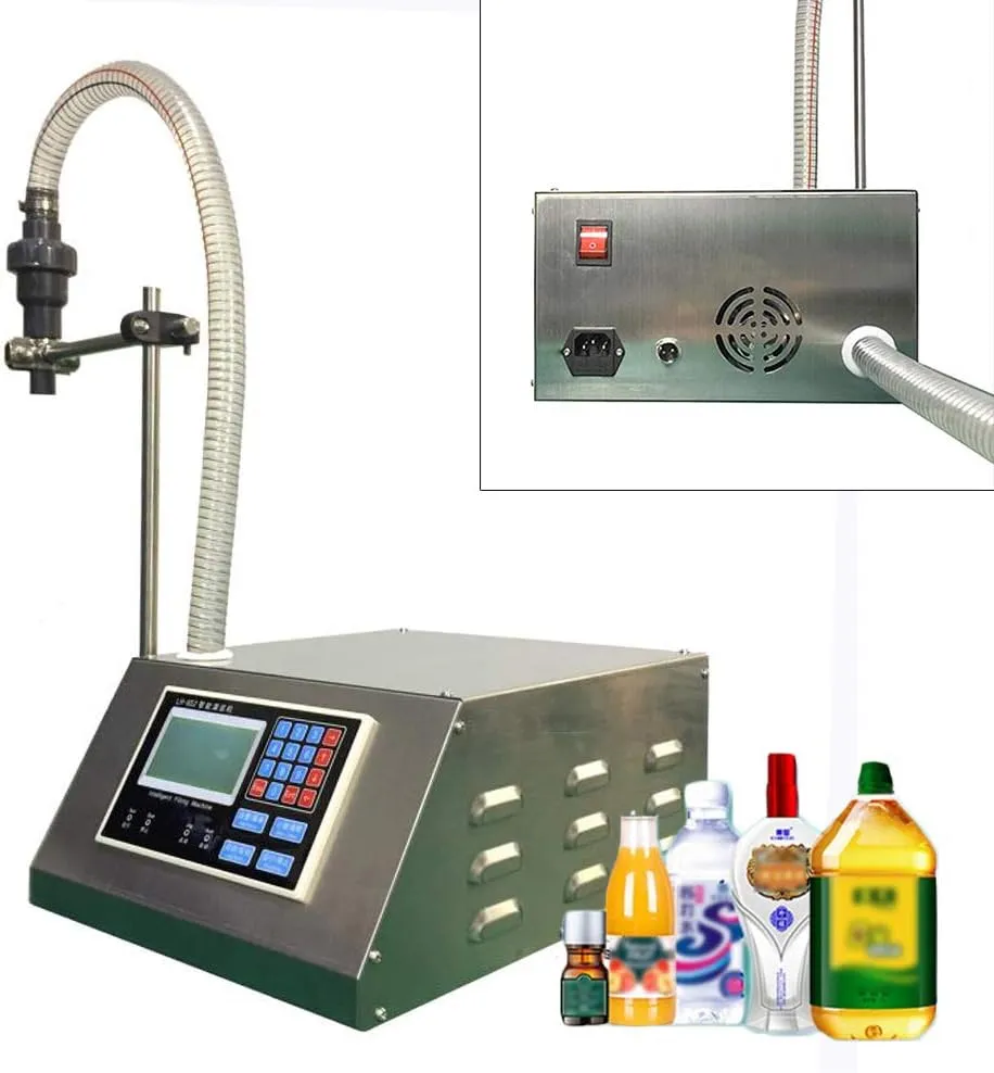 LH-852 Microcomputer Liquid Filling Machine Electric Ordinary/Viscous Liquid Filling Machine Self-priming Pump 3-99999ml 110V USA SHIP