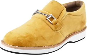 LIBERTYZENO Boys Velvet Kids Buckle Slip On Dress Loafer Shoes for Prom Graduation
