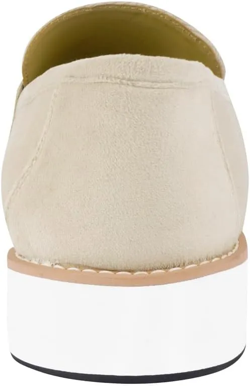 LIBERTYZENO Mens Canvas Textile & Suede Leather Adults Noble Penny Loafers Slip On Prom & Wedding Party Shoes for Prom Graduation