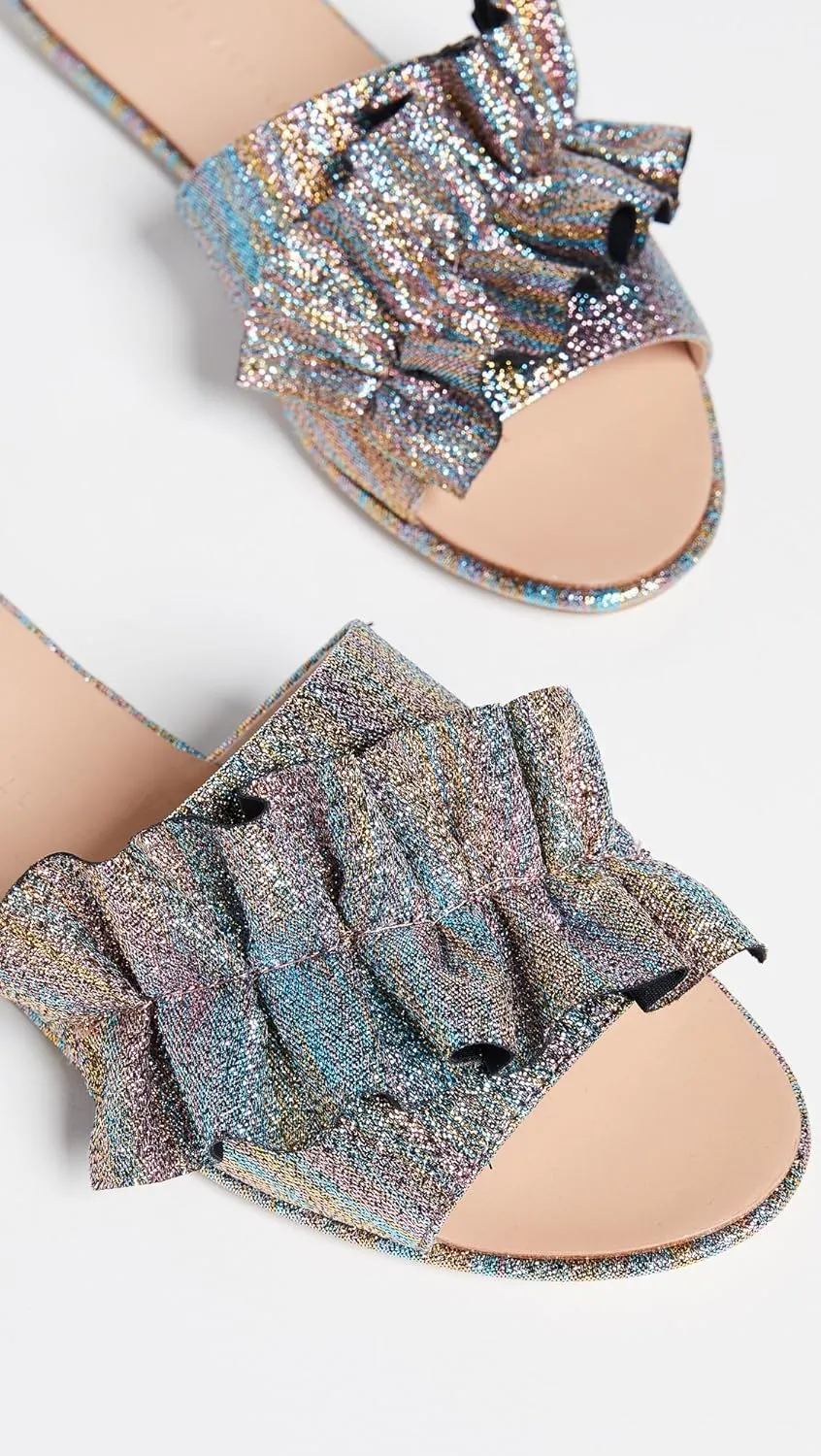Loeffler Randall Women's Rey-lme Slide Sandal