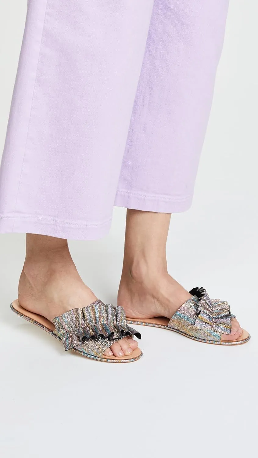 Loeffler Randall Women's Rey-lme Slide Sandal