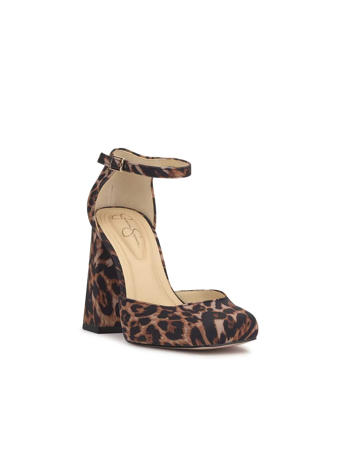 Lollah Block Heel Pump in Leopard