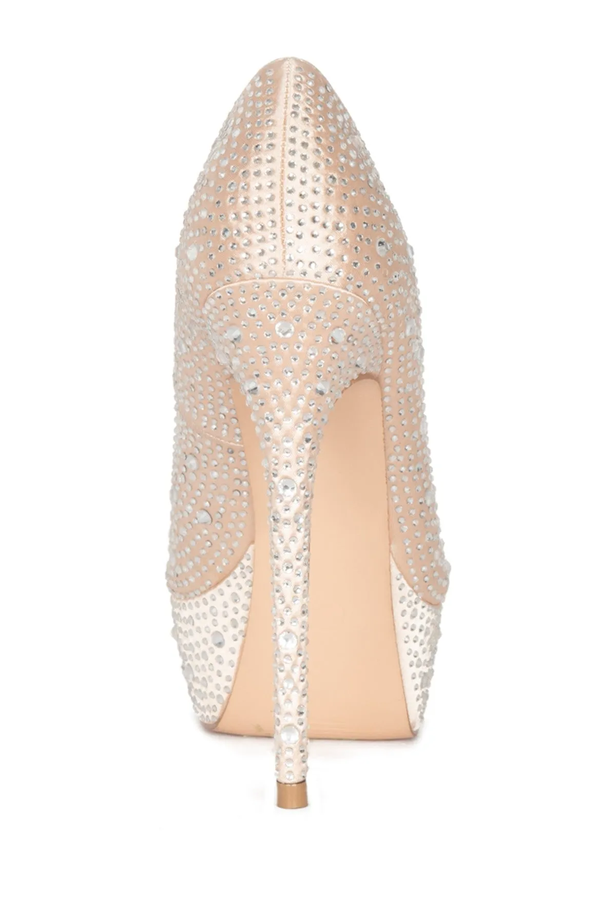 Lorraine Shoes Heel Formal High Victoria Polished Rhinestone Platform Dress Pump Lauren Extensive range