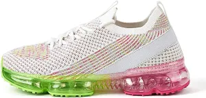 LUCKY STEP Women Air Cushion Fashion Sneakers Breathable Casual Comfortable Lightweight Walking Shoes