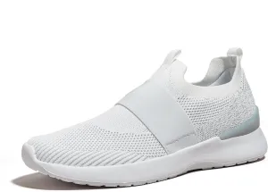 LUCKY STEP Women 's Mesh Slip on Walking Shoes Elastic Sock Comfortable Breathable Lightweight Fashion Sneaker