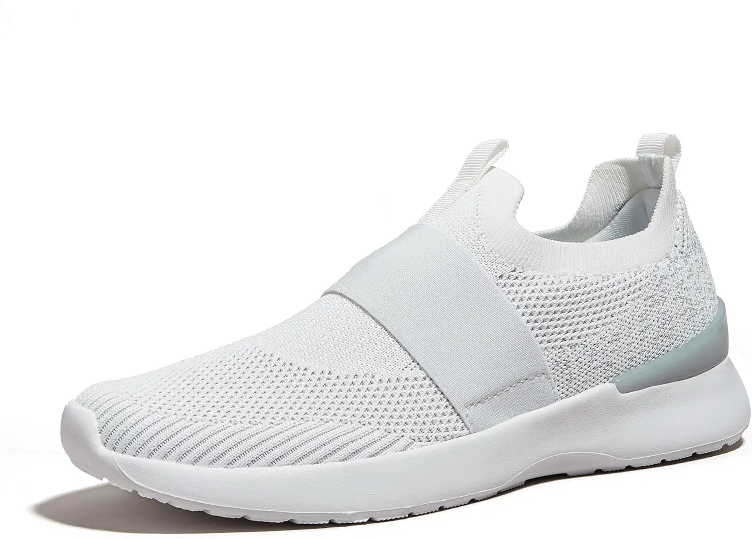 LUCKY STEP Women 's Mesh Slip on Walking Shoes Elastic Sock Comfortable Breathable Lightweight Fashion Sneaker