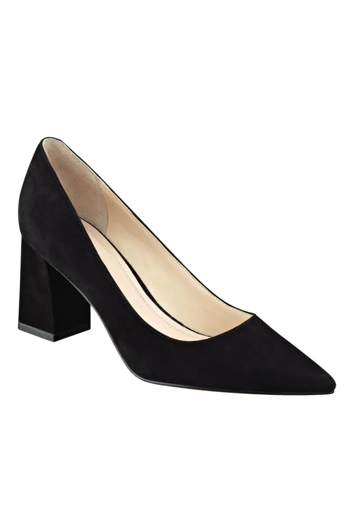 Marc Fisher LTD Zala Block Heel Pointy Toe Pump