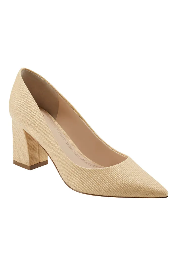 Marc Fisher LTD Zala Block Heel Pointy Toe Pump