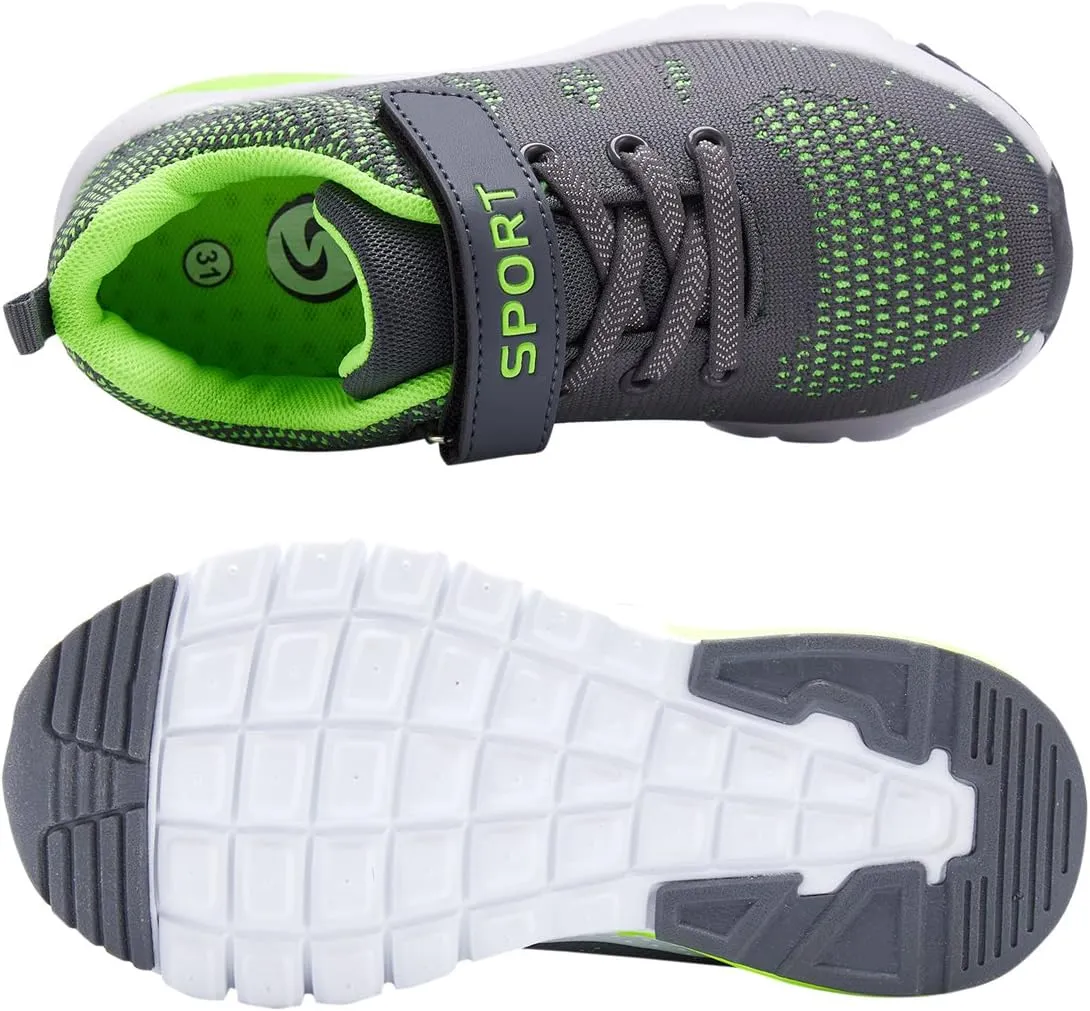 MAYZERO Kids Tennis Shoes Running Sports Shoes Breathable Athletic Shoes Lightweight Walking Shoes Fashion Sneakers for Boys and Girls