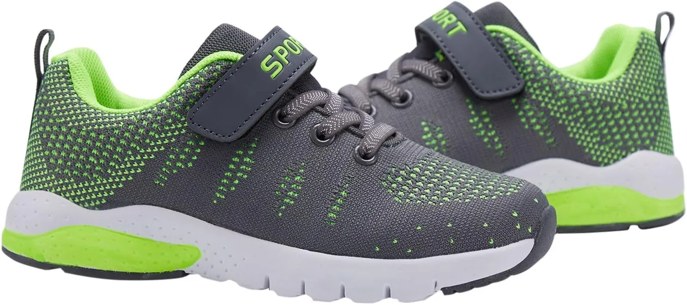 MAYZERO Kids Tennis Shoes Running Sports Shoes Breathable Athletic Shoes Lightweight Walking Shoes Fashion Sneakers for Boys and Girls