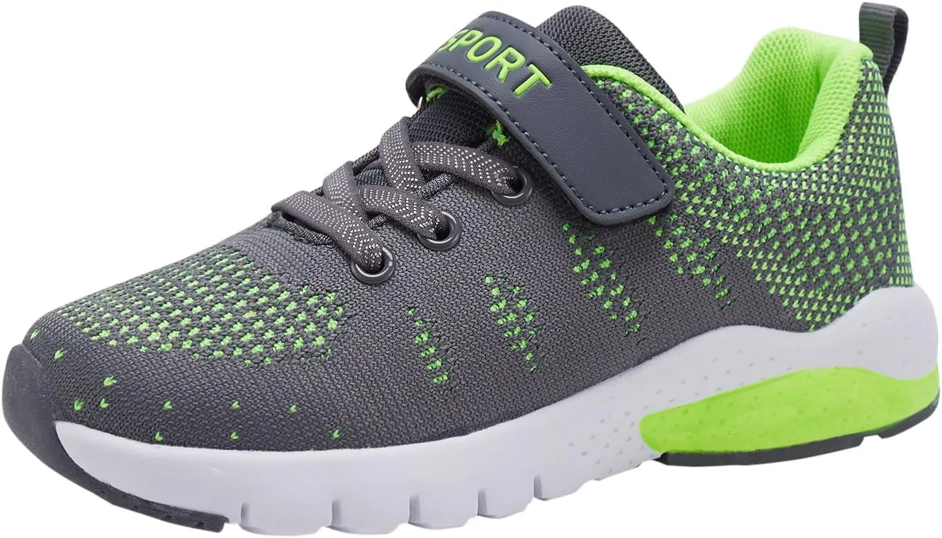 MAYZERO Kids Tennis Shoes Running Sports Shoes Breathable Athletic Shoes Lightweight Walking Shoes Fashion Sneakers for Boys and Girls