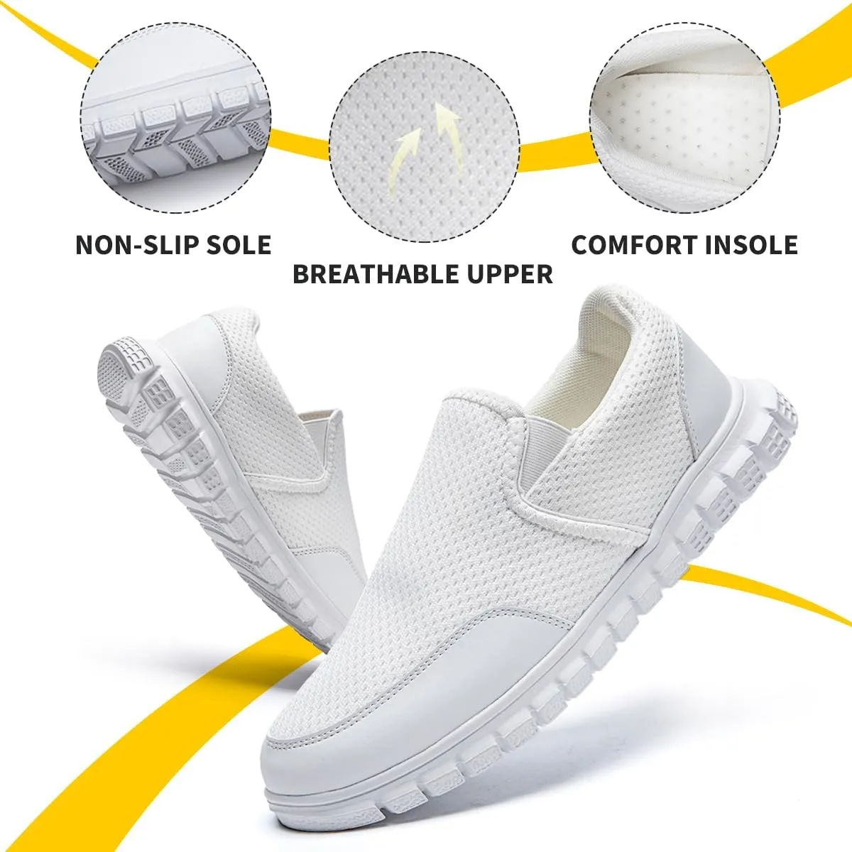 Men's Loafers Slip On Shoes Men Boat Shoes Casual Walking Shoes for Men Comfort Lightweight Breathable
