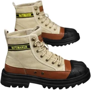 Men's stylish ethnic skateboard shoes, comfortable, non-slip and breathable lace-up sneakers, suitable for men's outdoor activities