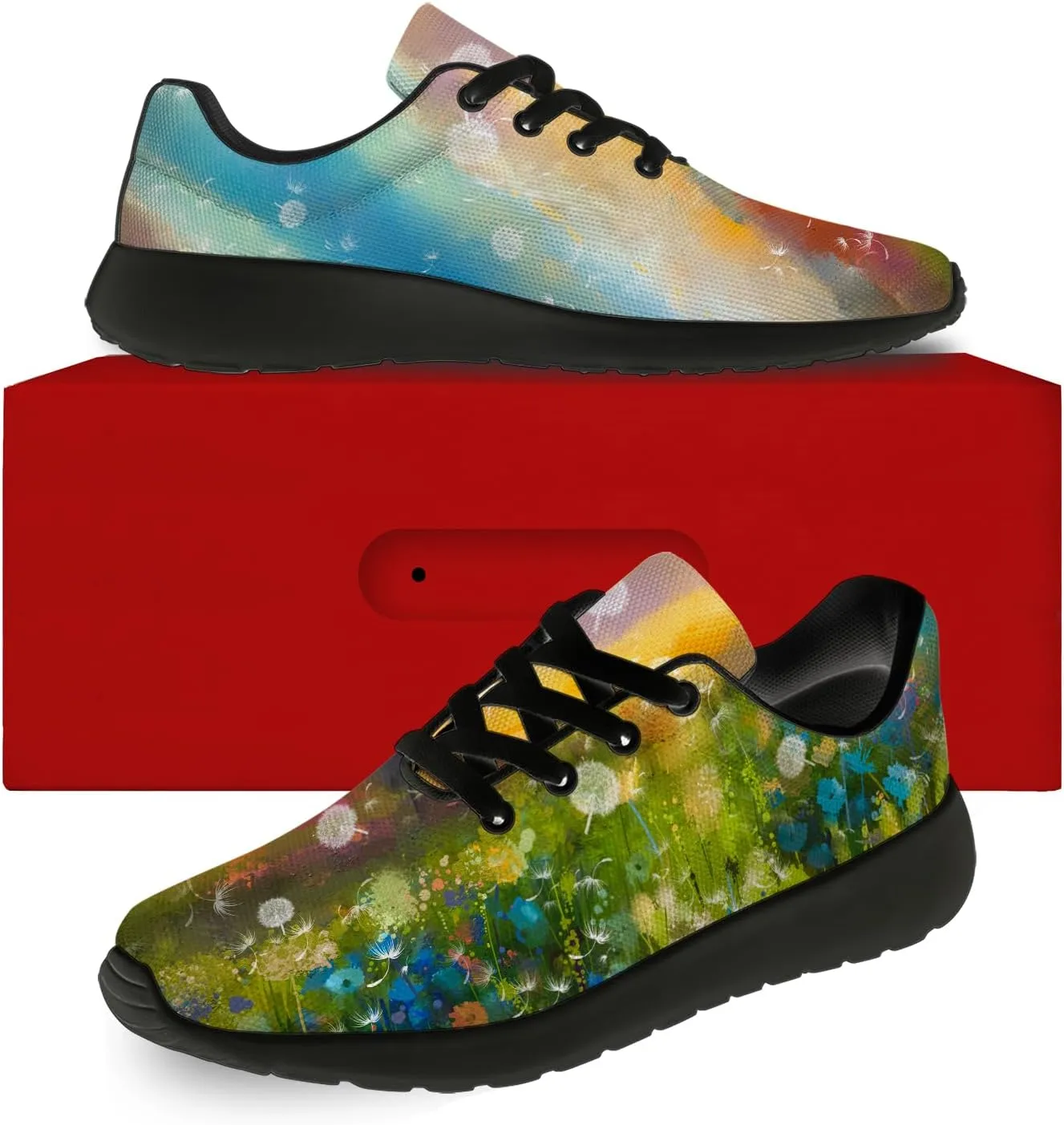 Men's Women's Dandelion Shoes Comfort Lightweight Running Tennis Gym Shoes Walking Sneakers Gifts for Dad Mom