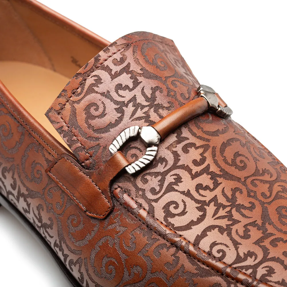 Mezlan Alcaraz Men's Shoes Laser Print Calf-Skin Leather Slip-On Loafer (MZ3788)
