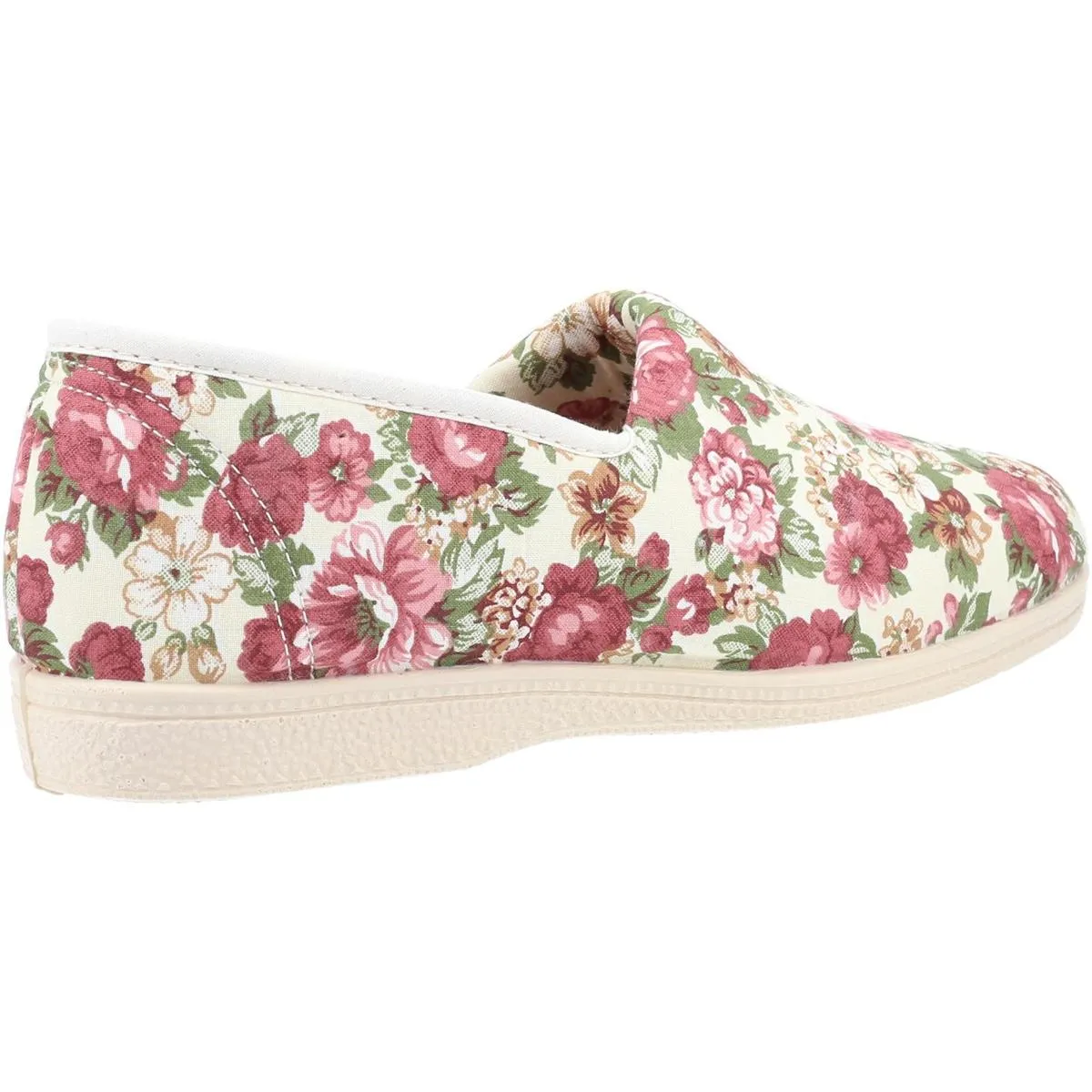 Mirak Patricia Cotton Slip On Summer Shoe Beige