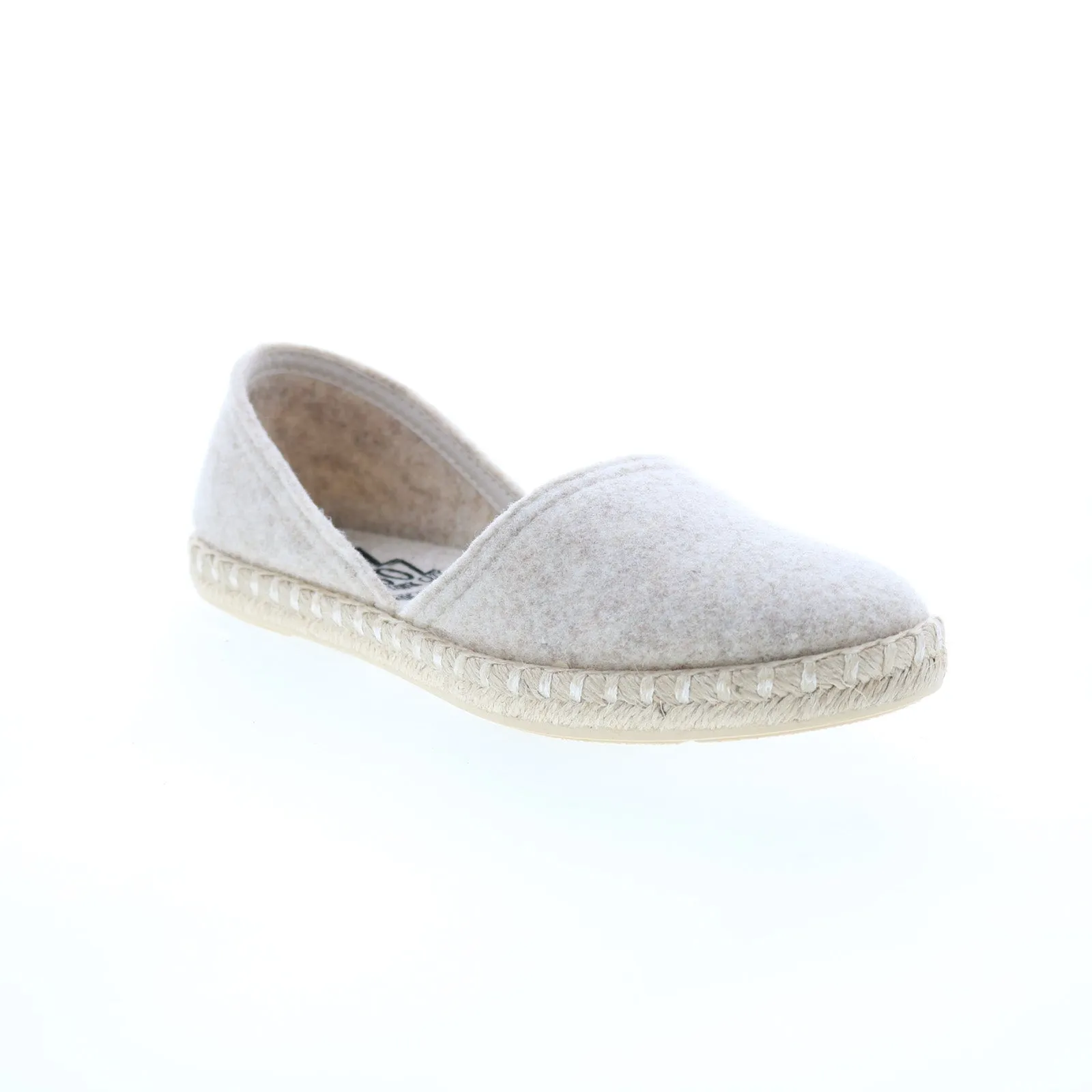 Miz Mooz Costa Womens Gray Canvas Slip On Loafer Flats Shoes