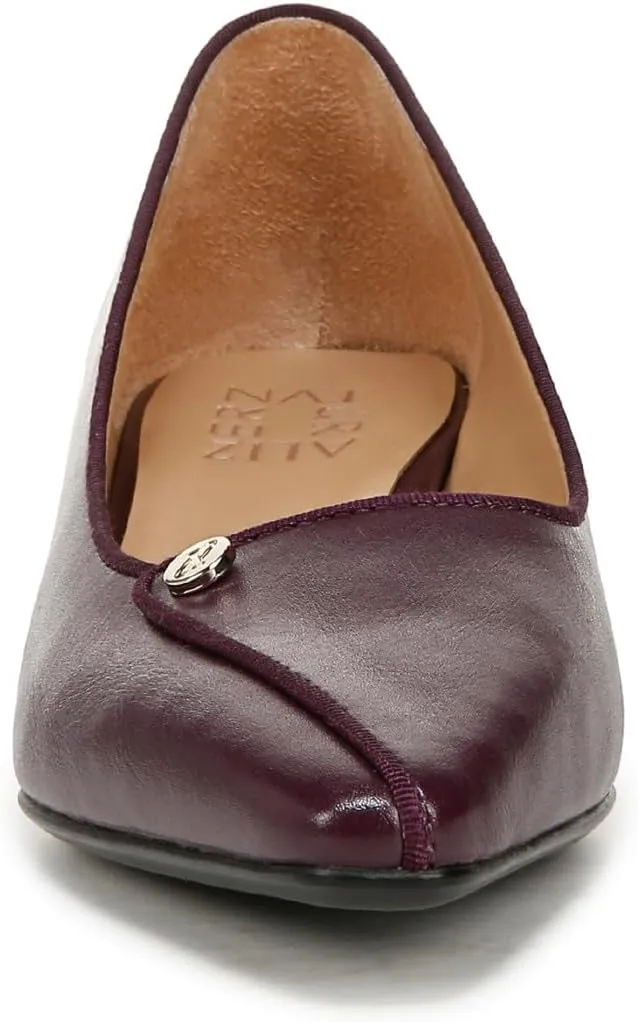 Naturalizer Womens Georgia Pointed Toe Low Block Heel Pump