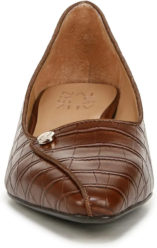 Naturalizer Womens Georgia Pointed Toe Low Block Heel Pump