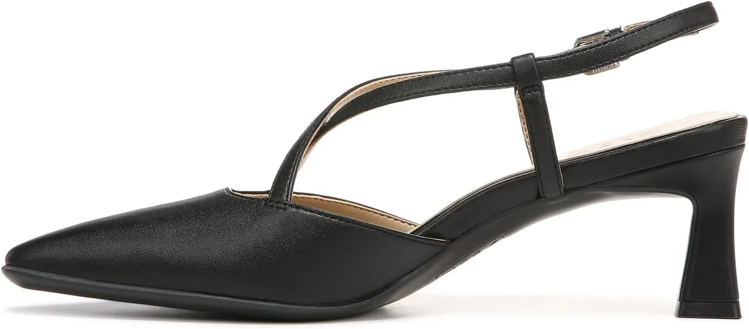 Naturalizer Women's Tahira Strappy Slingback Low Heel Pointed Toe Pump
