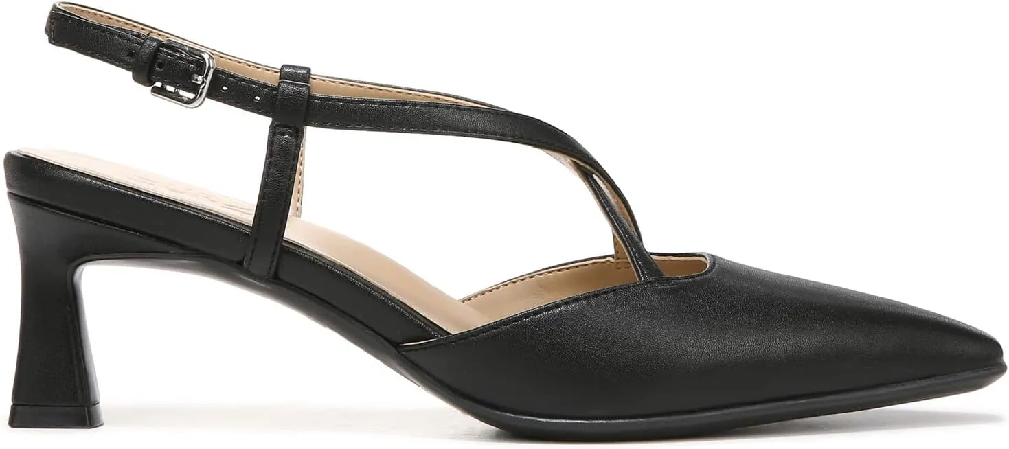 Naturalizer Women's Tahira Strappy Slingback Low Heel Pointed Toe Pump
