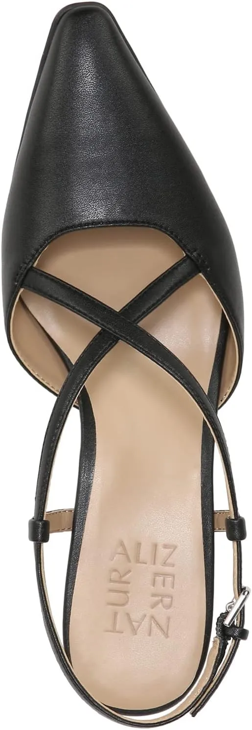 Naturalizer Women's Tahira Strappy Slingback Low Heel Pointed Toe Pump